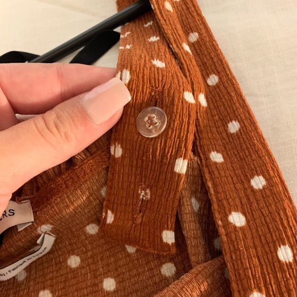 Rust polka dot dress - Picture 4 of 5